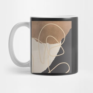 Warm Tones Paper earth   Aeasthetic  Pattern Mug